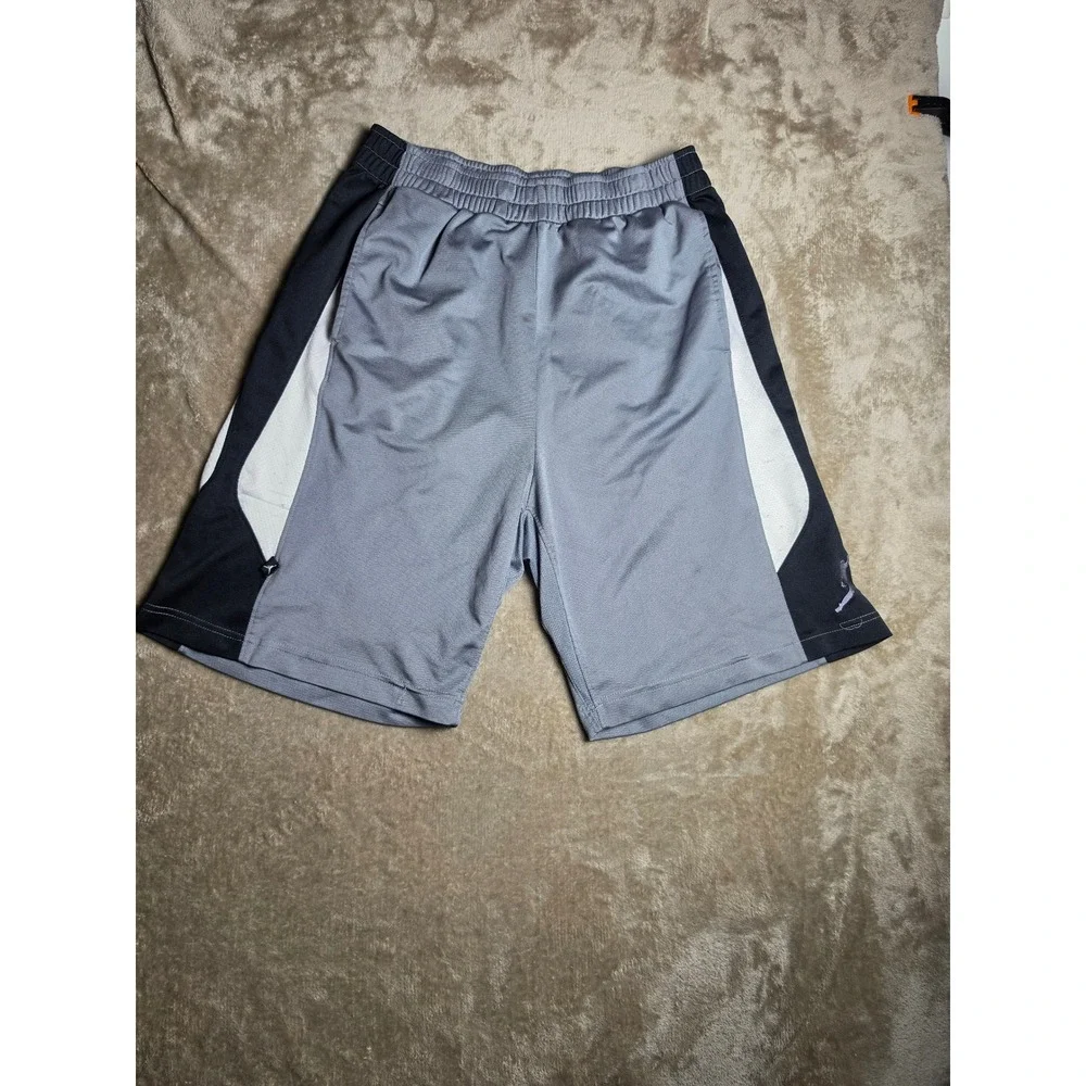 Jordan Mens Dri-FIT Basketball Shorts Grey Black White Jumpman Large L